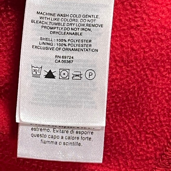 Columbia Wisconsin Badgers Red Fleece Full Zip Jacket Women's L - Picture 5 of 6